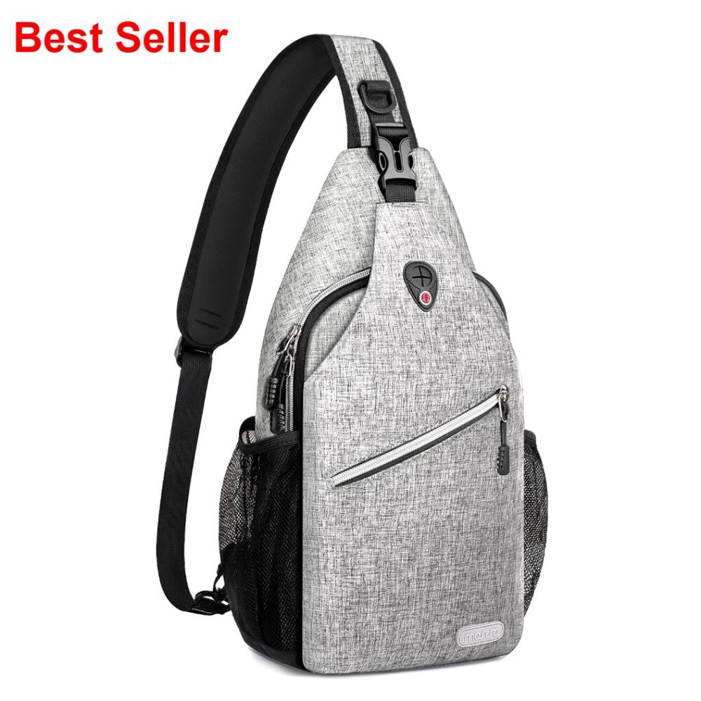 Polyester Sling Backpack, Multipurpose Crossbody … - image 1